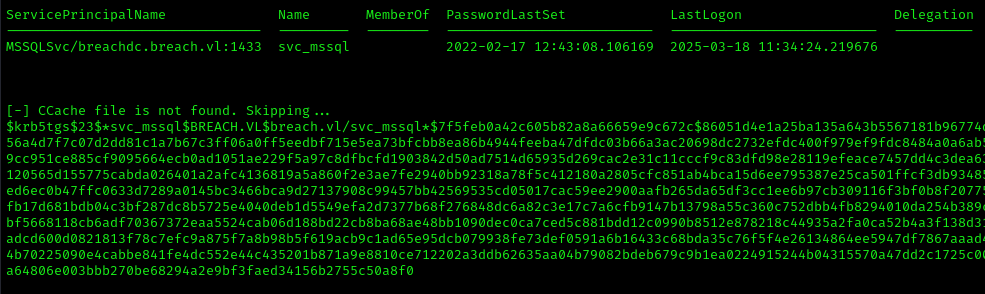 SQL Service Hash
