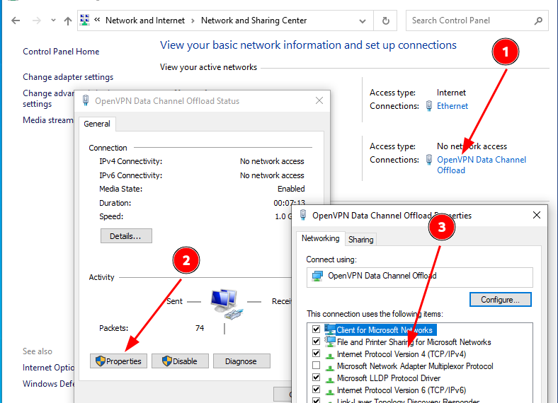 Network settings