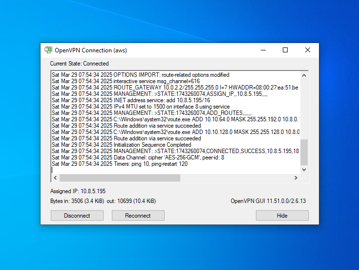 OpenVPN installation