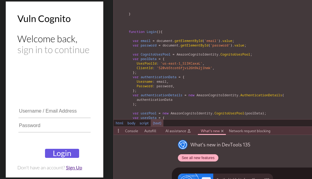 Cognito Pool Configuration