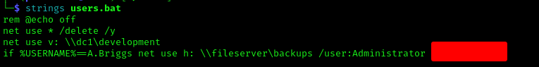 Strings Output