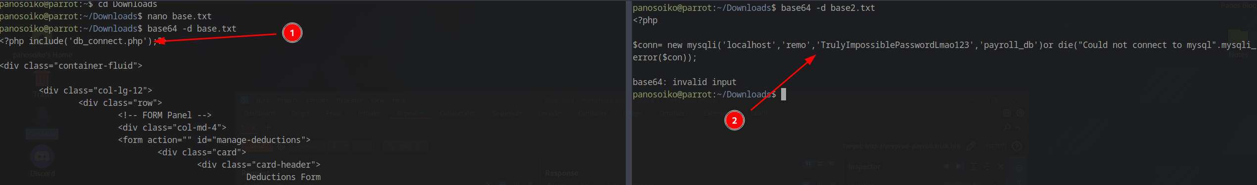 Base64 Encoded Database Credentials