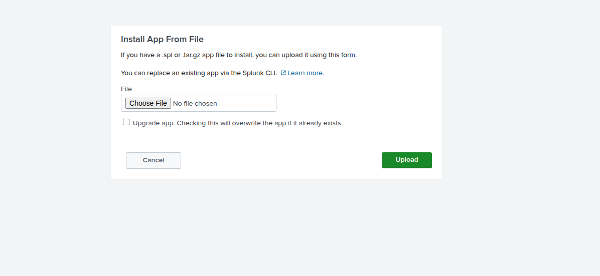Splunk Apps Management