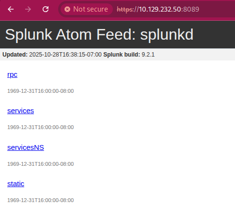 Splunk Version Information