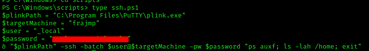 SSH root password