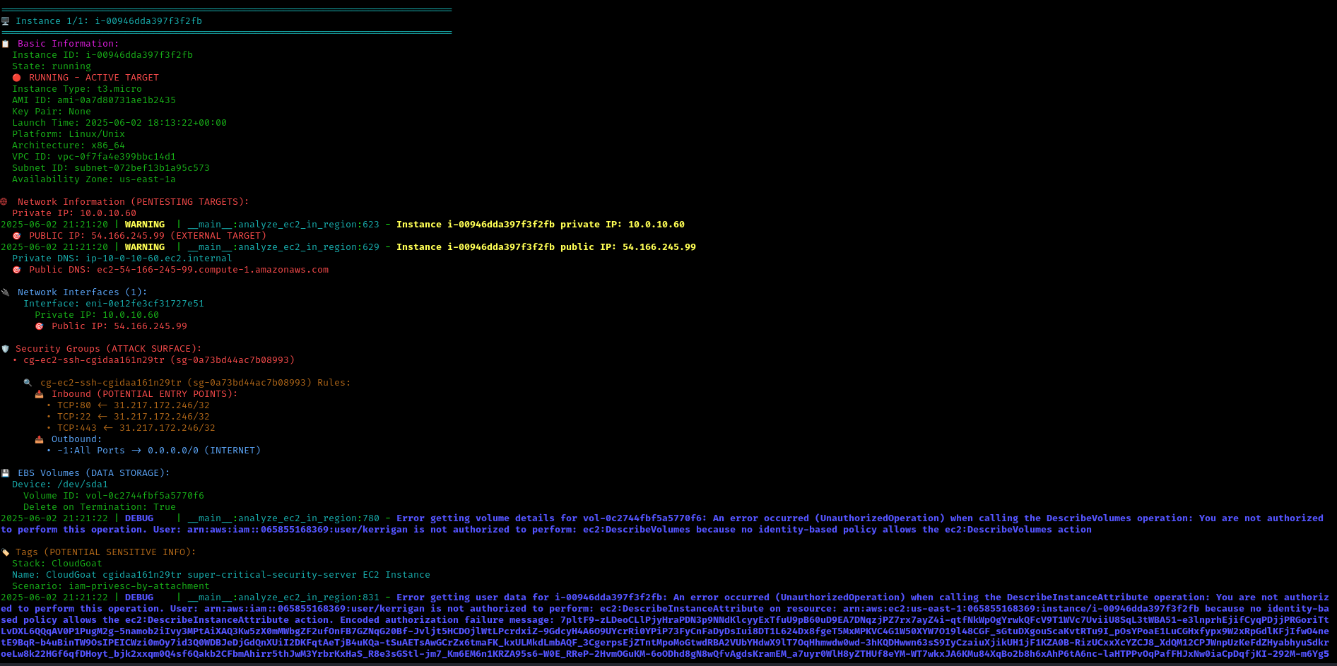 EC2 Instance Information