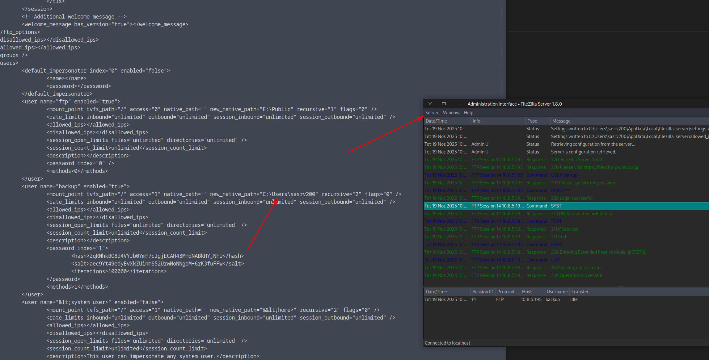 Export and Import Config