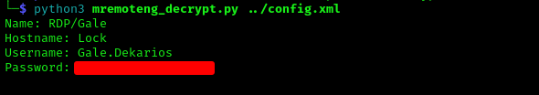 RDP Password