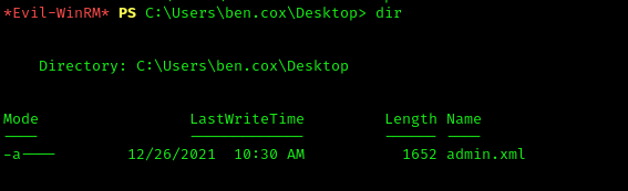 Admin XML File