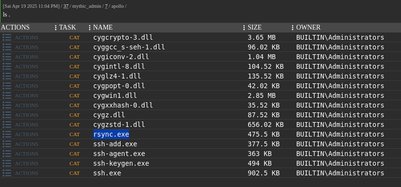 RSync Executable Location