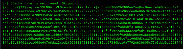 SQL Service Account Hash