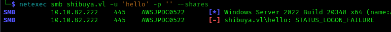 SMB Null Session Attempt