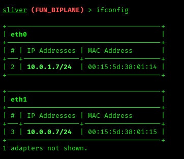 Ifconfig Output