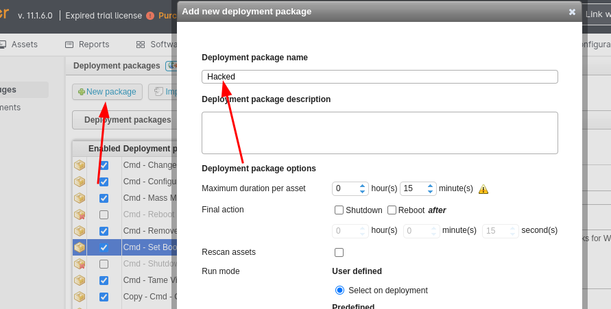 Creating deployment package