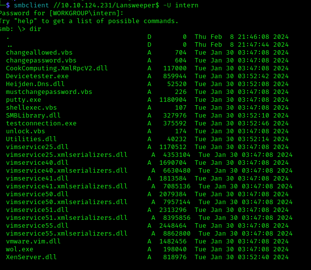 Lansweeper share contents