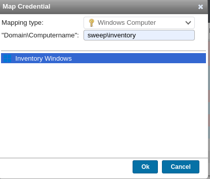 New mapping credential for Windows