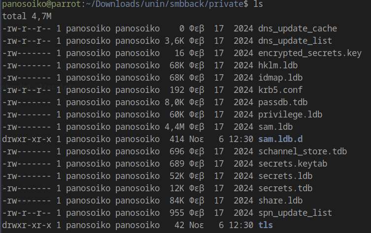 Extracting secrets from domain backup